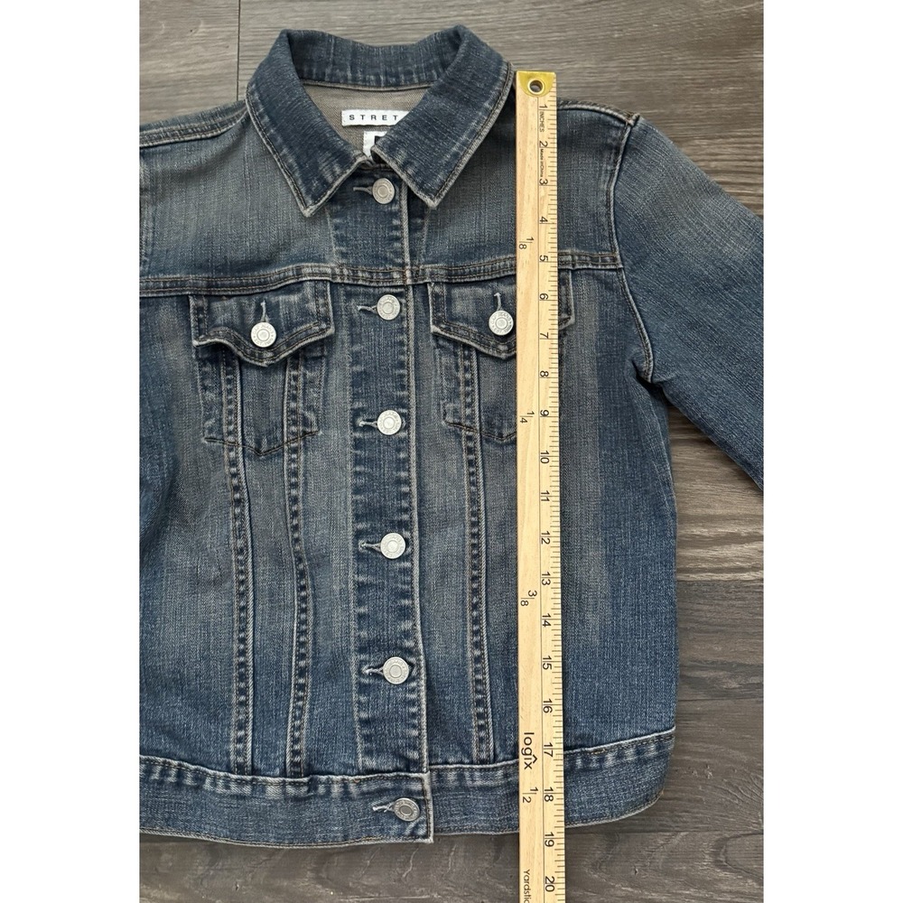 Vintage Gap Womens Small Denim Blue Button Down Jacket Y2K Whimsigoth Fairycore - Picture 4 of 8